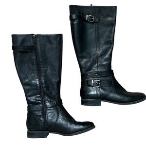 Arturo Chiang Black Black Boots Style : AT-FIONIW Wide Calf 8.5 MW